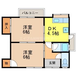 川崎アパートの物件間取画像